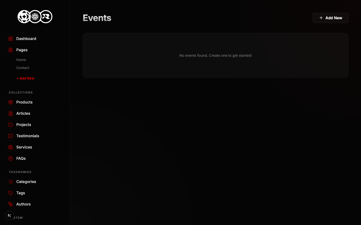 Events List View