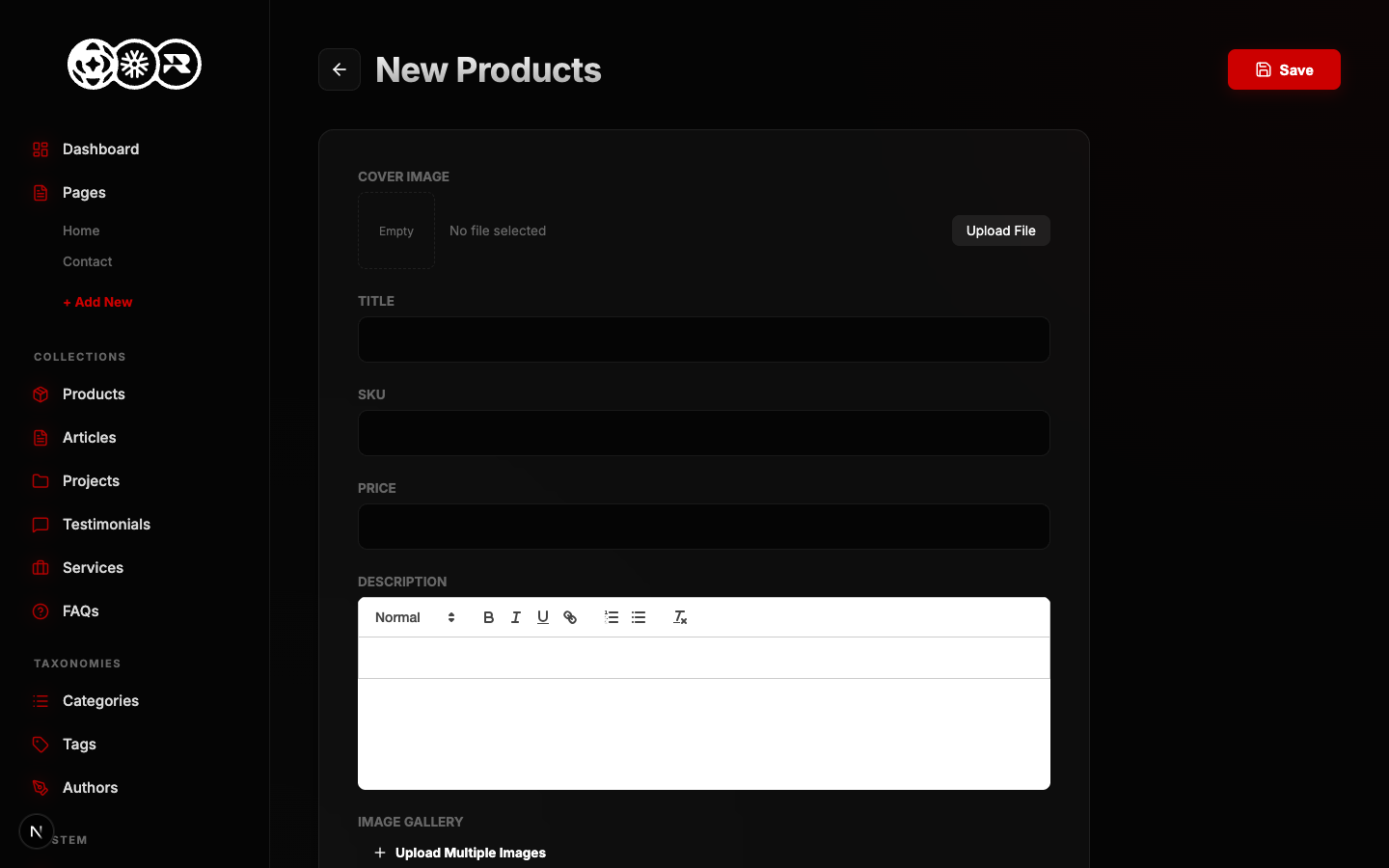 Adding Products