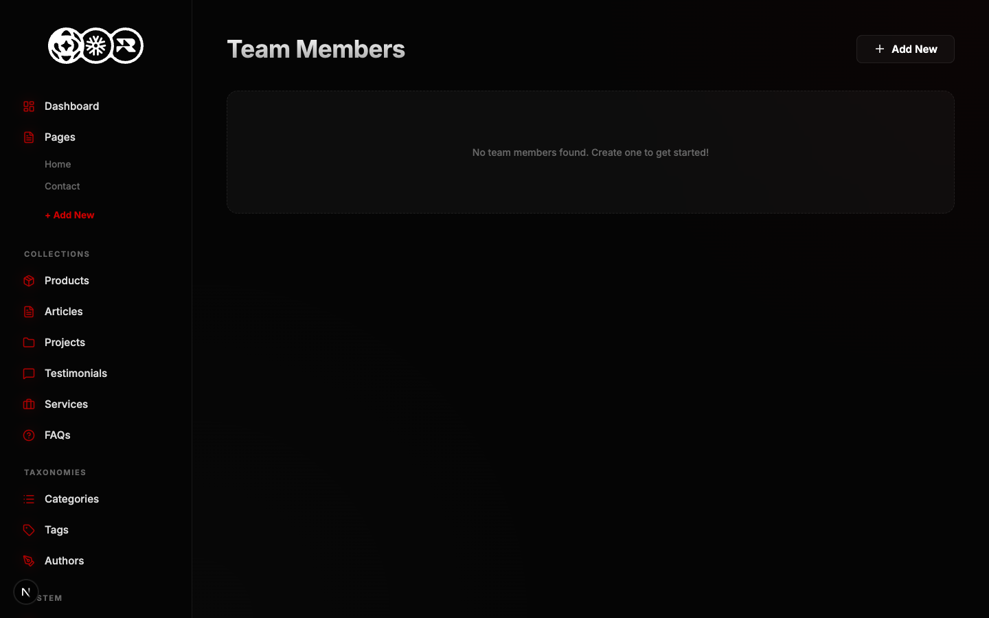 Team Members List View